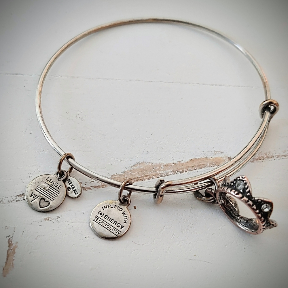 Alex and Ani Crown Charm Bangle